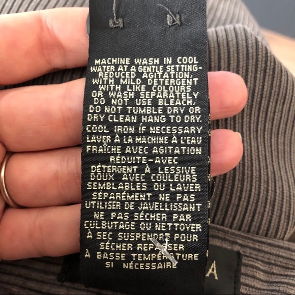 🎄Della Spiga Italy corduroy gray skirt  size 6 - Picture 6 of 8